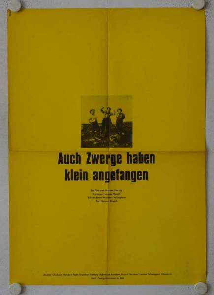 Auch Zwerge haben klein angefangen originales deutsches Filmplakat